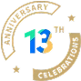13th anniversary celebrations logo