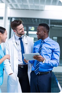 Illustration of commercial payer credentialing networks (BCBS, Aetna, UHC, Cigna, Humana