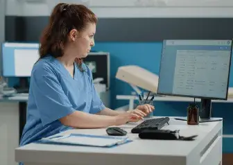 Bilingual service facilitator providing multilingual support for healthcare practices